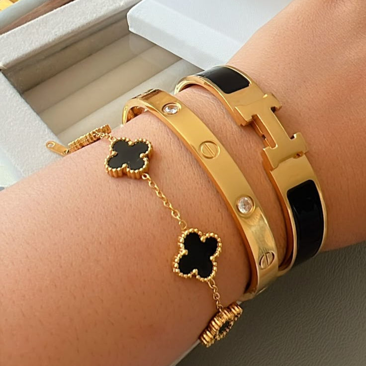 3-Delta Bracelet Set Black