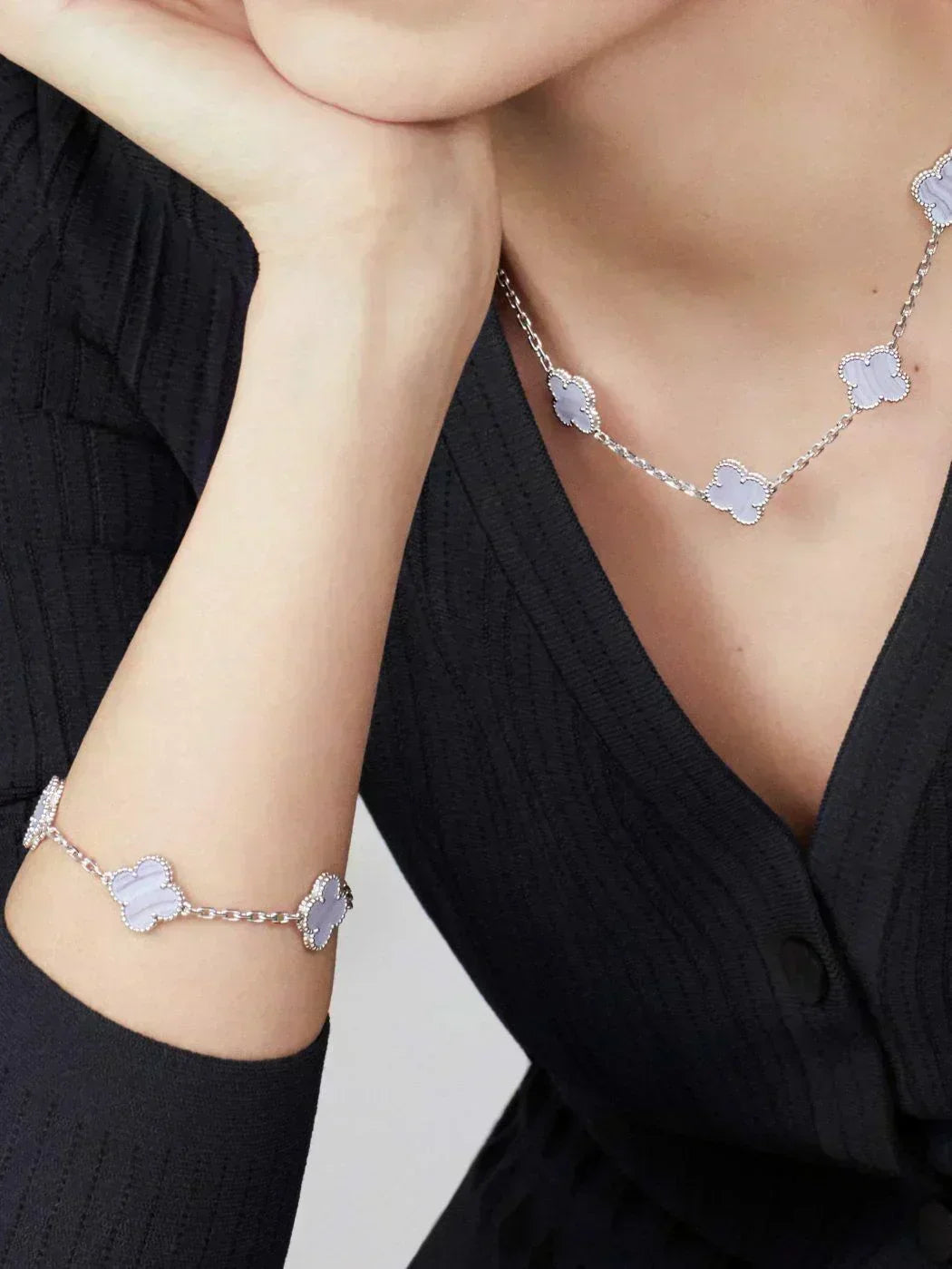CLOVER | 10 Motivational Purple Necklace