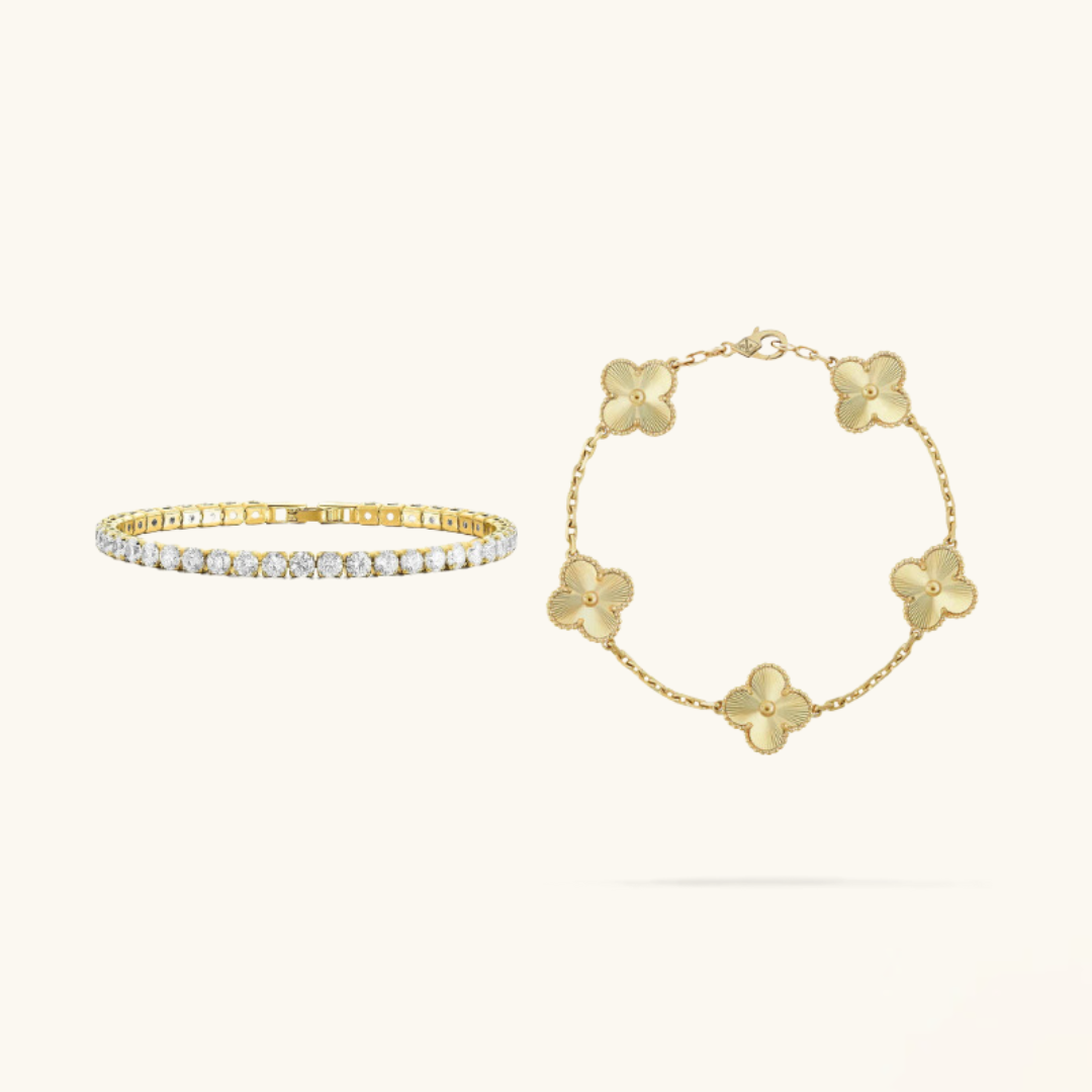 2-piece bracelet set "Uno"