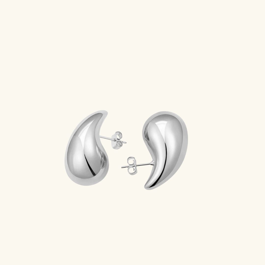 Sandra Tear-Shaped Gold Earrings