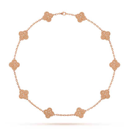 CLOVER | 10 Motif Pink Necklace